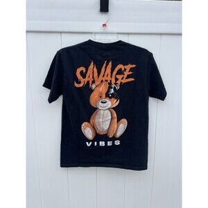 Popular Poison T Shirt Boys Large Short Sleeve Savage Vibes Bear